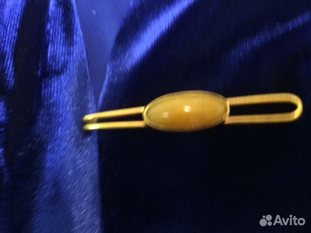 Булавка галстук старая с натуральным камнем Булавка галстук старая с натуральным камнем