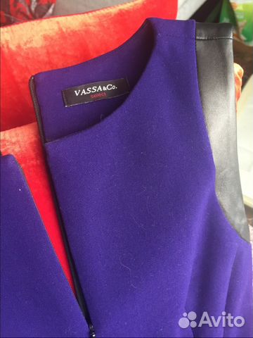 Топ Vassa с отделкой кожей Топ Vassa с отделкой кожей