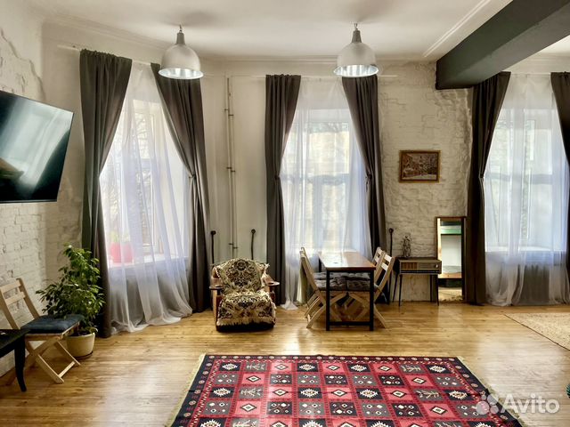 

Квартира-студия, 62 м², 3 кровати