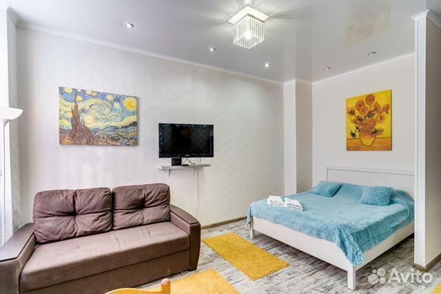 

Квартира-студия, 40 м², 3 кровати