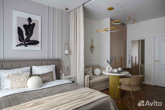 

Квартира-студия, 24 м², 2 кровати