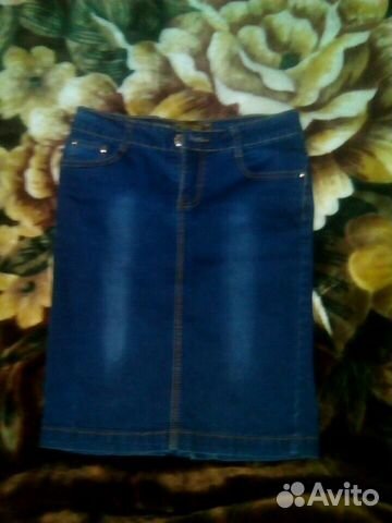 Юбка джинсовая