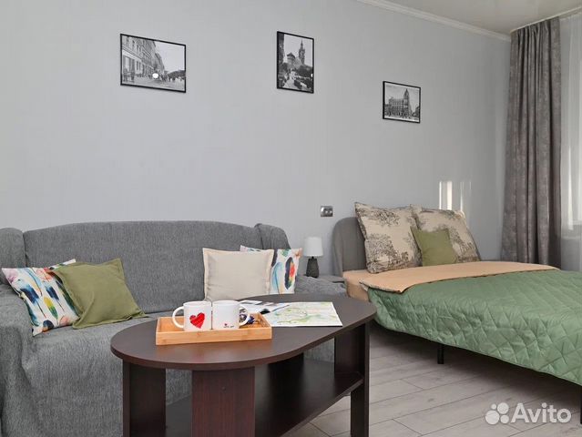 

1-к. квартира, 42 м², 2 кровати
