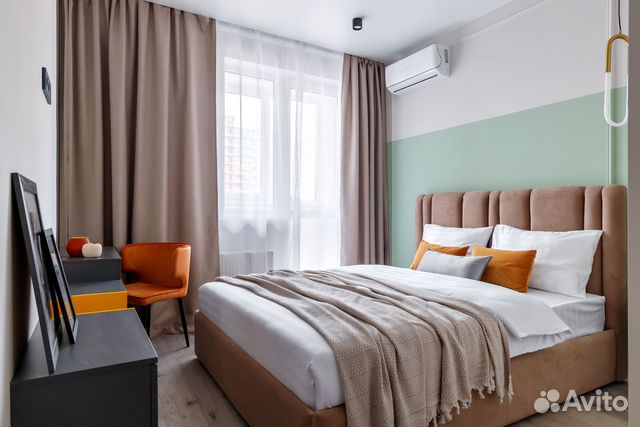 

1-к. квартира, 43 м², 2 кровати