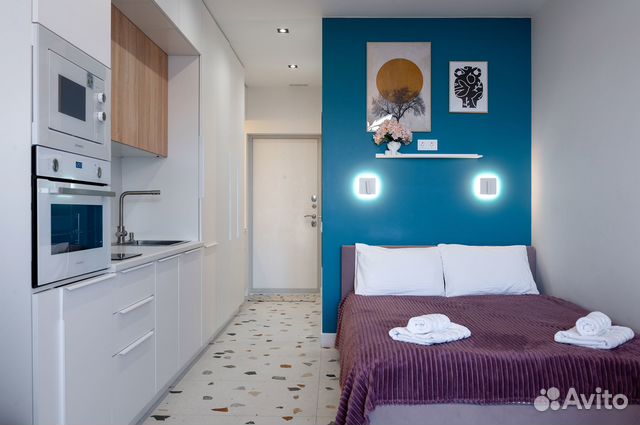 

Квартира-студия, 23 м², 2 кровати