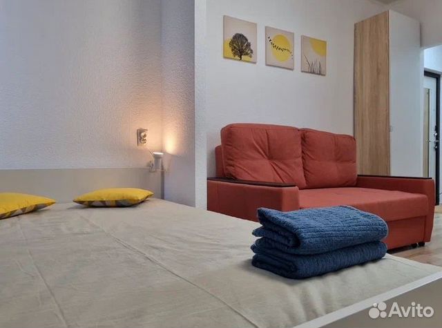 

Квартира-студия, 28 м², 2 кровати