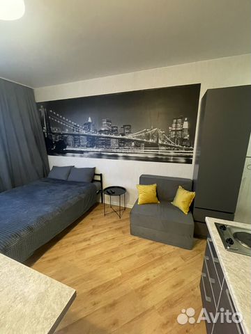 

Квартира-студия, 23 м², 2 кровати