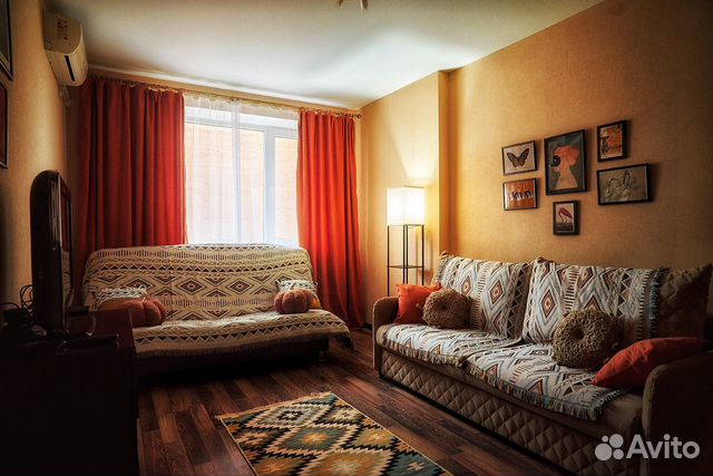 

1-к. квартира, 42 м², 2 кровати
