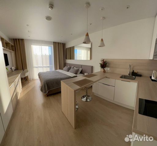 

Квартира-студия, 29 м², 1 кровать