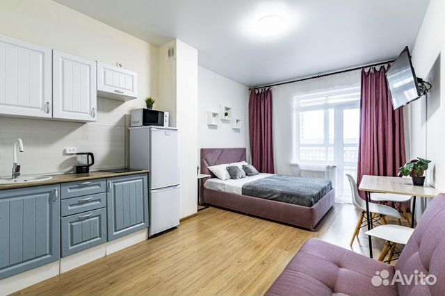 

Квартира-студия, 30 м², 2 кровати