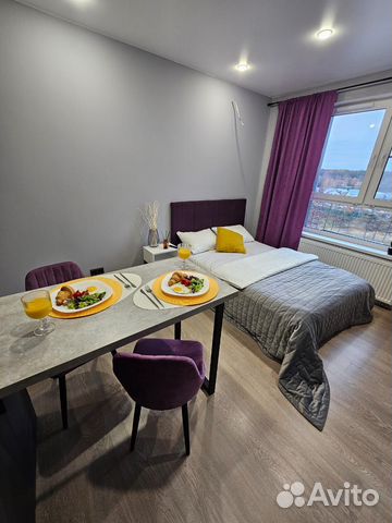 

Квартира-студия, 30 м², 2 кровати