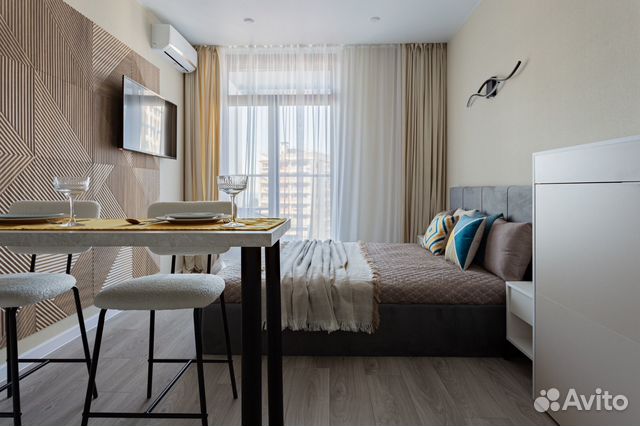 

Квартира-студия, 23 м², 2 кровати