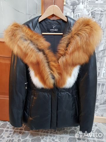 Продаю теплый кожаный пуховик (новый) Продаю теплый кожаный пуховик (новый)