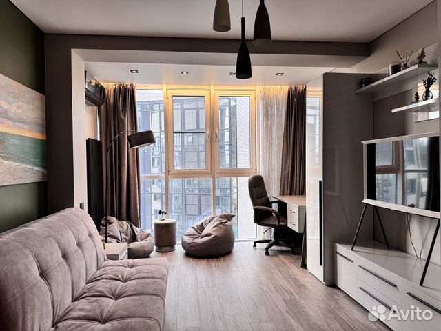 

1-к. квартира, 46 м², 2 кровати