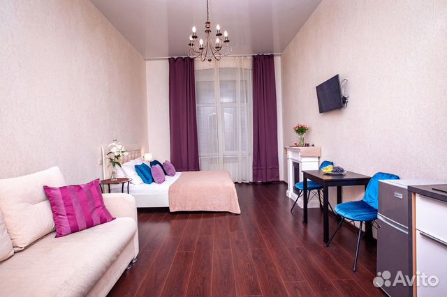

Квартира-студия, 27 м², 2 кровати