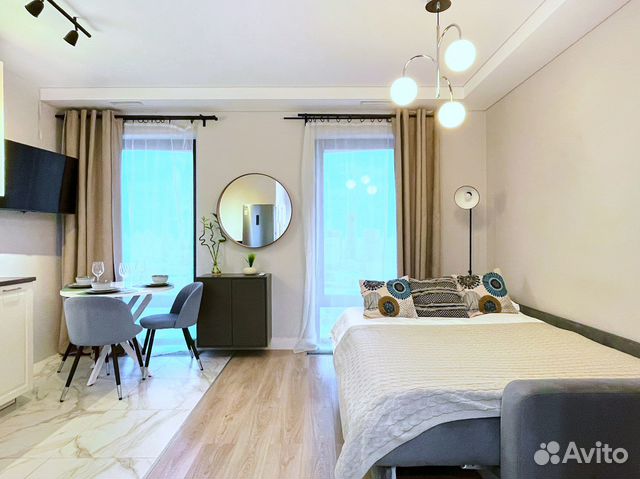 

Квартира-студия, 30 м², 1 кровать