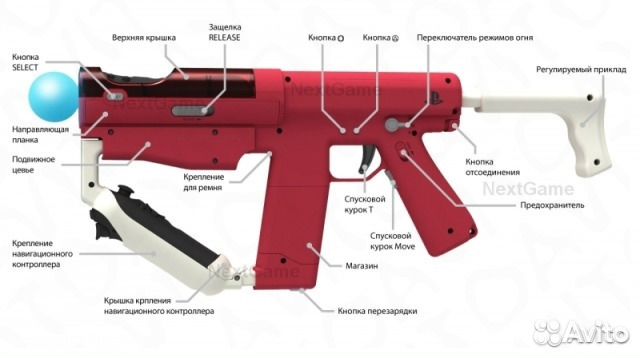 Автомат PS Move Sharp Shooter Playstation PS3 Автомат PS Move Sharp Shooter Playstation PS3