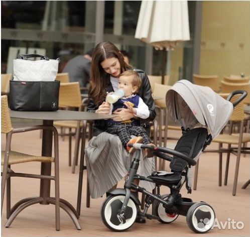 Детский складной трехколесный велосипед