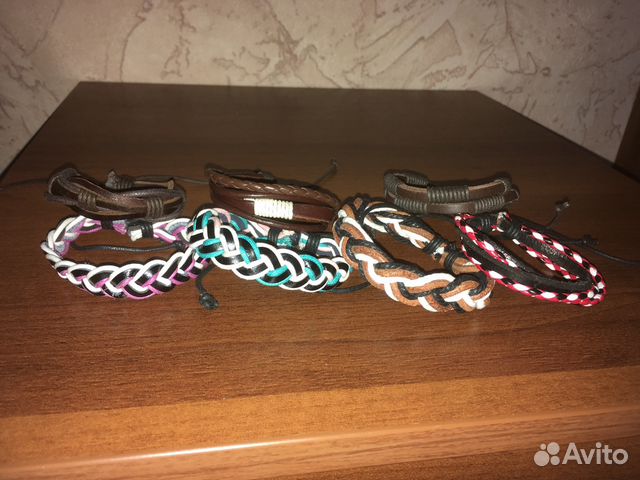 Браслет кожаный