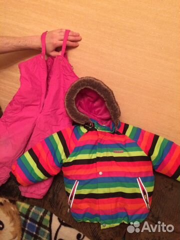 Куртка зимний для девочки рост 92