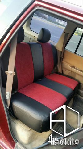 Авточехлы «Турин» из экокожи Mitsubishi Montero Sp