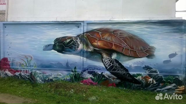 Роспись стен, граффити оформление