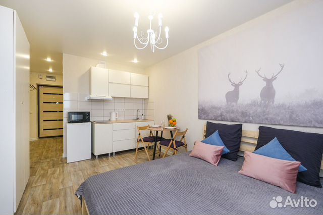 

Квартира-студия, 26 м², 2 кровати
