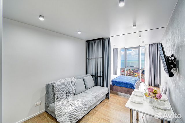 

Квартира-студия, 35 м², 2 кровати