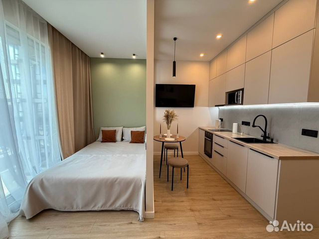 

Квартира-студия, 25 м², 2 кровати