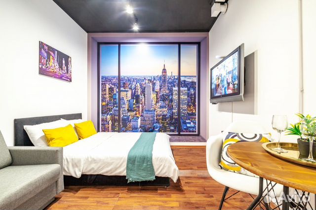 

1-к. квартира, 20 м², 2 кровати