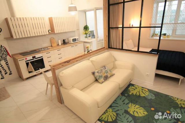 

Квартира-студия, 37 м², 2 кровати