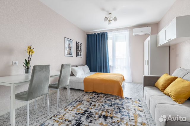 

Квартира-студия, 25 м², 2 кровати