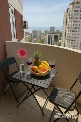 

Квартира-студия, 38 м², 2 кровати