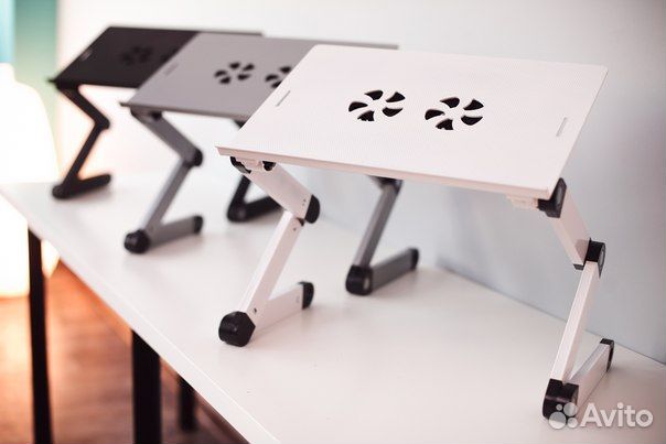 Алюминиевый столик с охлаждением для ноутбука