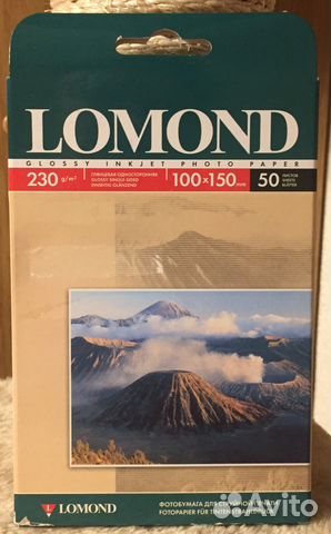 Фотобумага для струйной печати Lomond 10*15 глянец