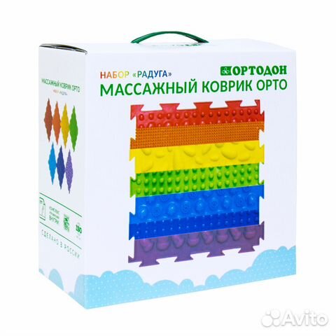 Ортопедический коврик модульный, набор Радуга 7 шт Ортопедический коврик модульный, набор Радуга 7 шт