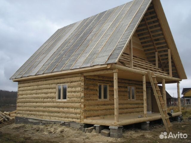 Сруб 6x7+ 2 м терраса + мансарда