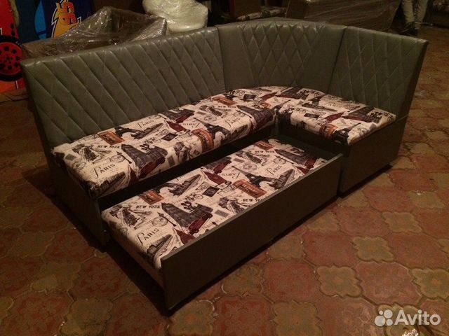 Кухонный угловой диван, со спальным местом