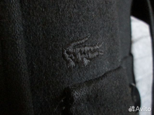 Черное женское двубортное пальто Lacoste (42 - L)