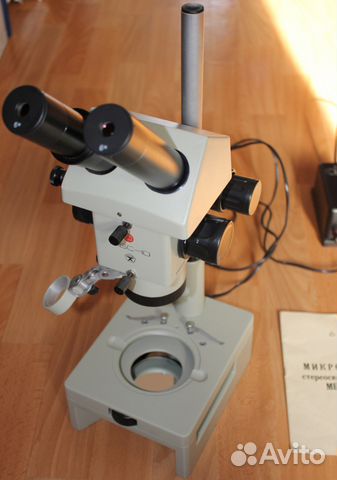 Микроскоп мбс-10 с хранения (СССР)
