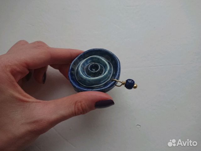 Брошь керамическая