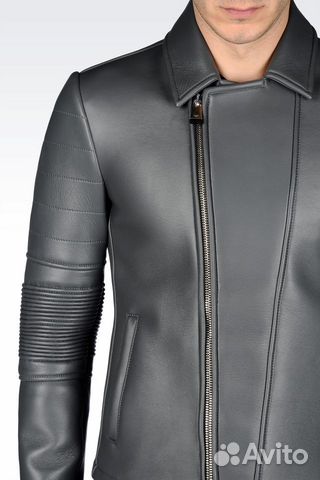 Кожаная куртка Emporio Armani. Новая.Оригинал