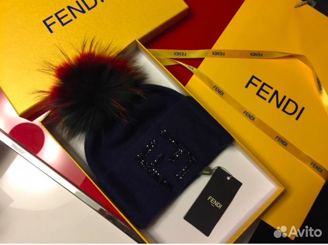Fendi шапка Фенди фирменная оригинал
