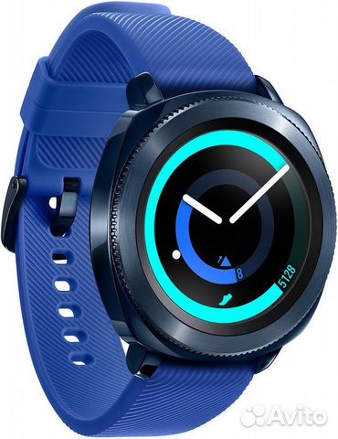 Смарт-часы SAMSUNG Gear Sport SM-R600, синие Смарт-часы SAMSUNG Gear Sport SM-R600, синие