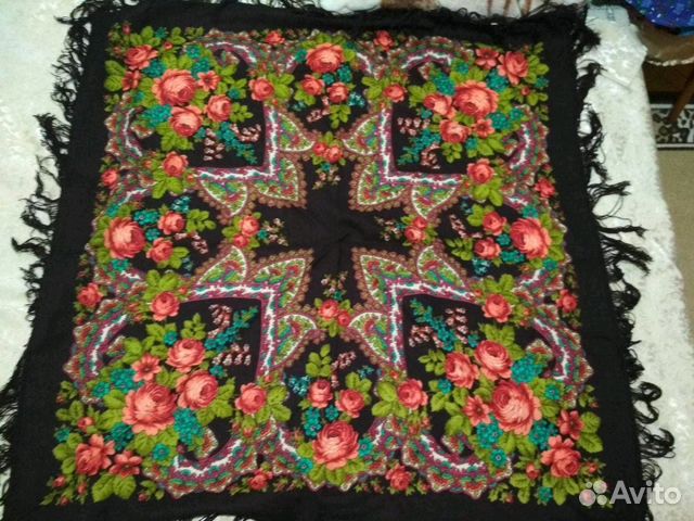 Платок старинный СССР Платок старинный СССР