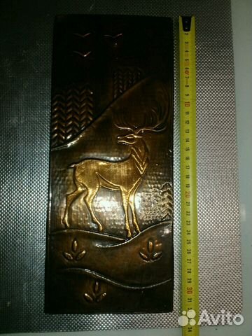 Чеканка олень