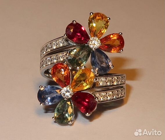 Кольцо золото 585 р.17,5 (дизайнерское)