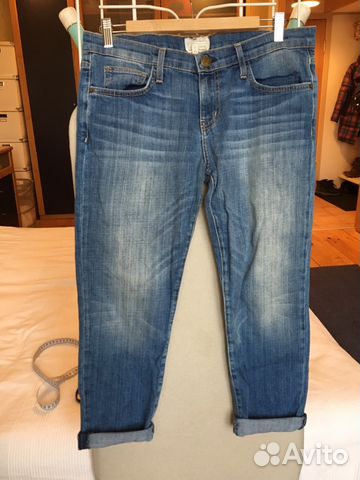 Джинсы Current/Elliott The Cropped Roller in Juke Джинсы Current/Elliott The Cropped Roller in Juke