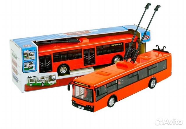 Инерционная игрушка трамвай и троллейбус,звук,свет Инерционная игрушка трамвай и троллейбус,звук,свет