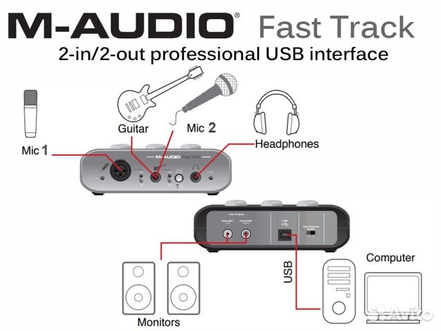 Драйвера звуковая карта m audio fast track